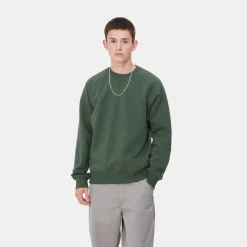 Sweats>Carhartt WIP Chase Sweatshirt Sycamore Tree / Gold