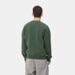 Sweats>Carhartt WIP Chase Sweatshirt Sycamore Tree / Gold