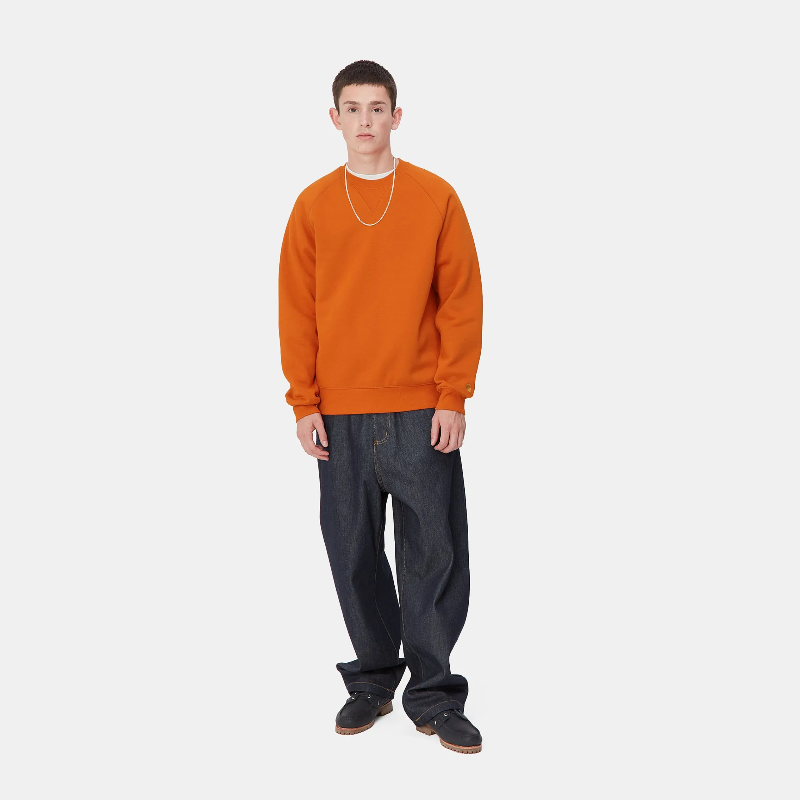 Sweats>Carhartt WIP Chase Sweatshirt Turmeric / Gold