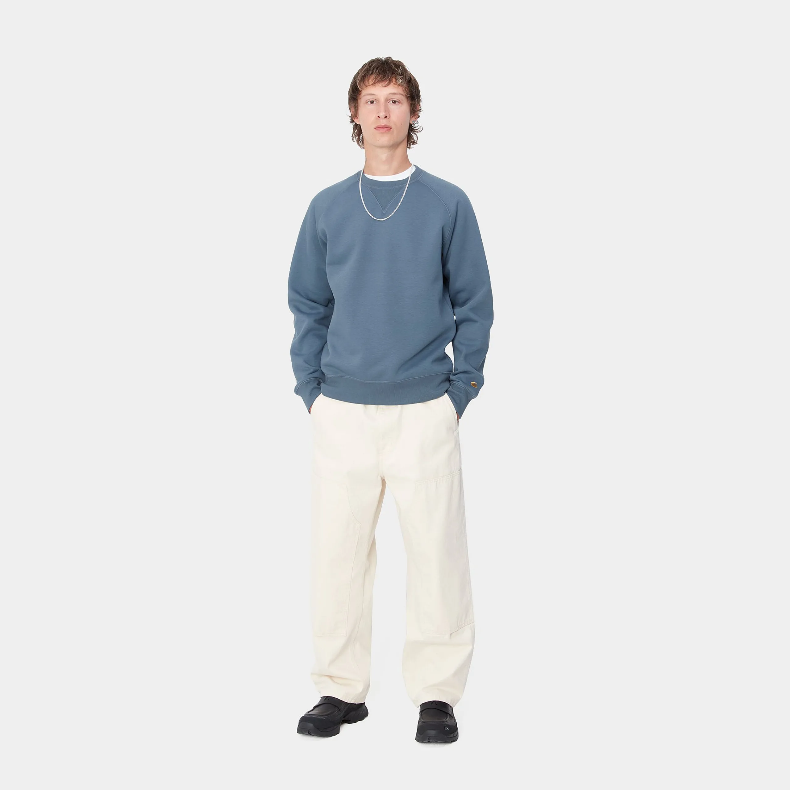 Sweats>Carhartt WIP Chase Sweatshirt Positano / Gold