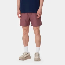 Shorts & Badehosen>Carhartt WIP Chase Swim Trunk Dusty Fuchsia / Gold