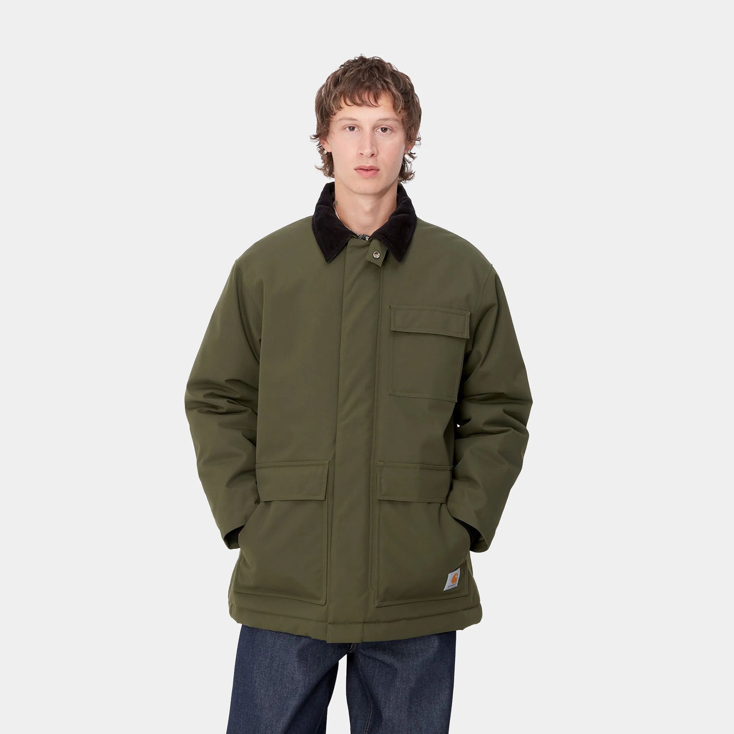 Jacken & Mäntel>Carhartt WIP Clarton Coat Office Green / Black