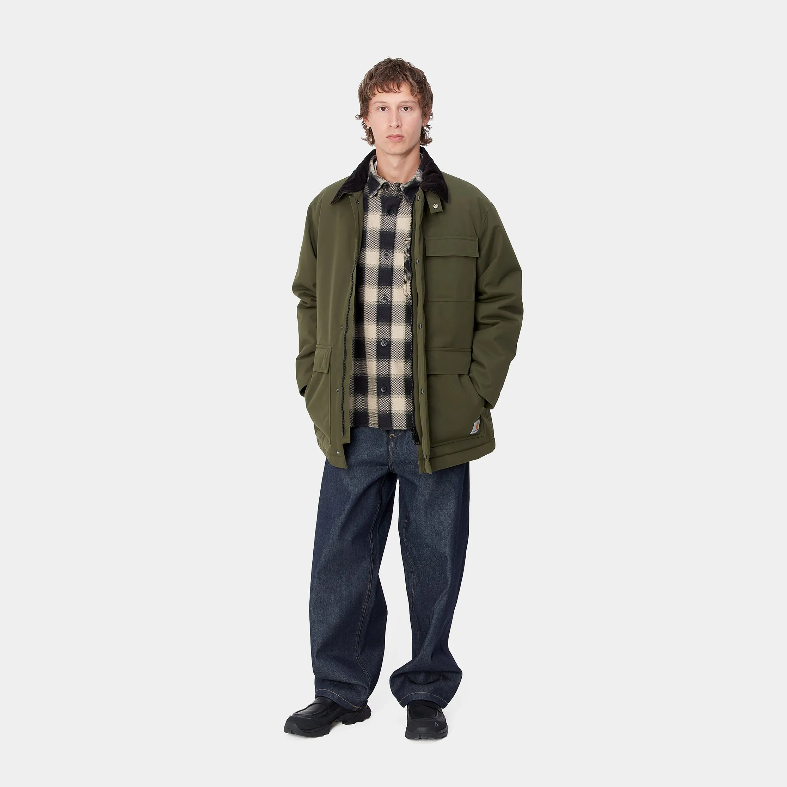 Jacken & Mäntel>Carhartt WIP Clarton Coat Office Green / Black