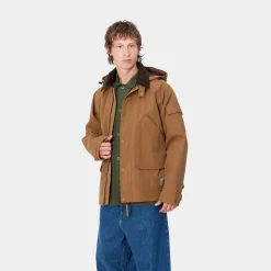 Jacken & Mäntel>Carhartt WIP Clarton Jacket Hamilton Brown / Tobacco
