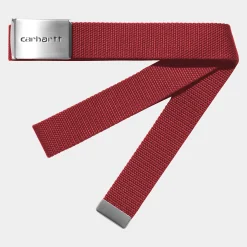 Accessoires|Accessoires>Carhartt WIP Clip Belt Chrome Tuscany
