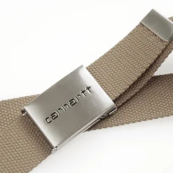 Accessoires|Accessoires>Carhartt WIP Clip Belt Chrome Leather