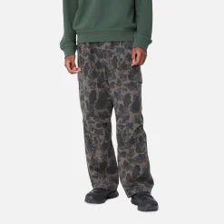 Hosen>Carhartt WIP Cole Cargo Pant Camo Duck, Grey