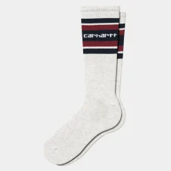 Accessoires|Accessoires>Carhartt WIP Connors Socks Ash Heather / Air Force Blue / Scarlet