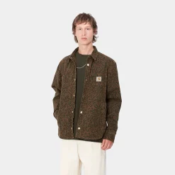 Jacken & Mäntel|Hemden>Carhartt WIP Conro Shirt Jac Camo Leo, Tamarind / Tamarind