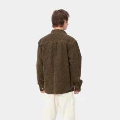 Jacken & Mäntel|Hemden>Carhartt WIP Conro Shirt Jac Camo Leo, Tamarind / Tamarind