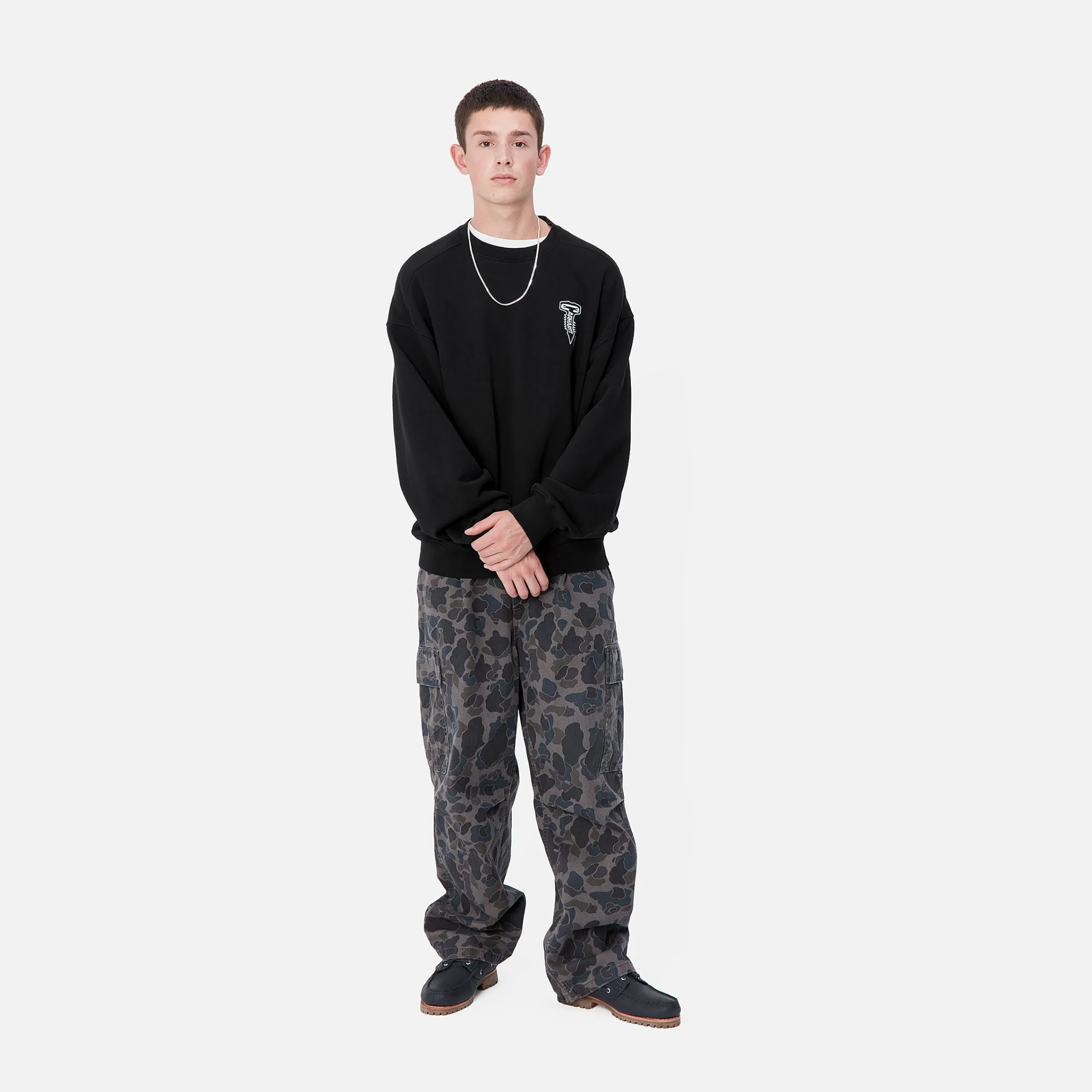 Sweats>Carhartt WIP Cross Screw Sweat Black / White