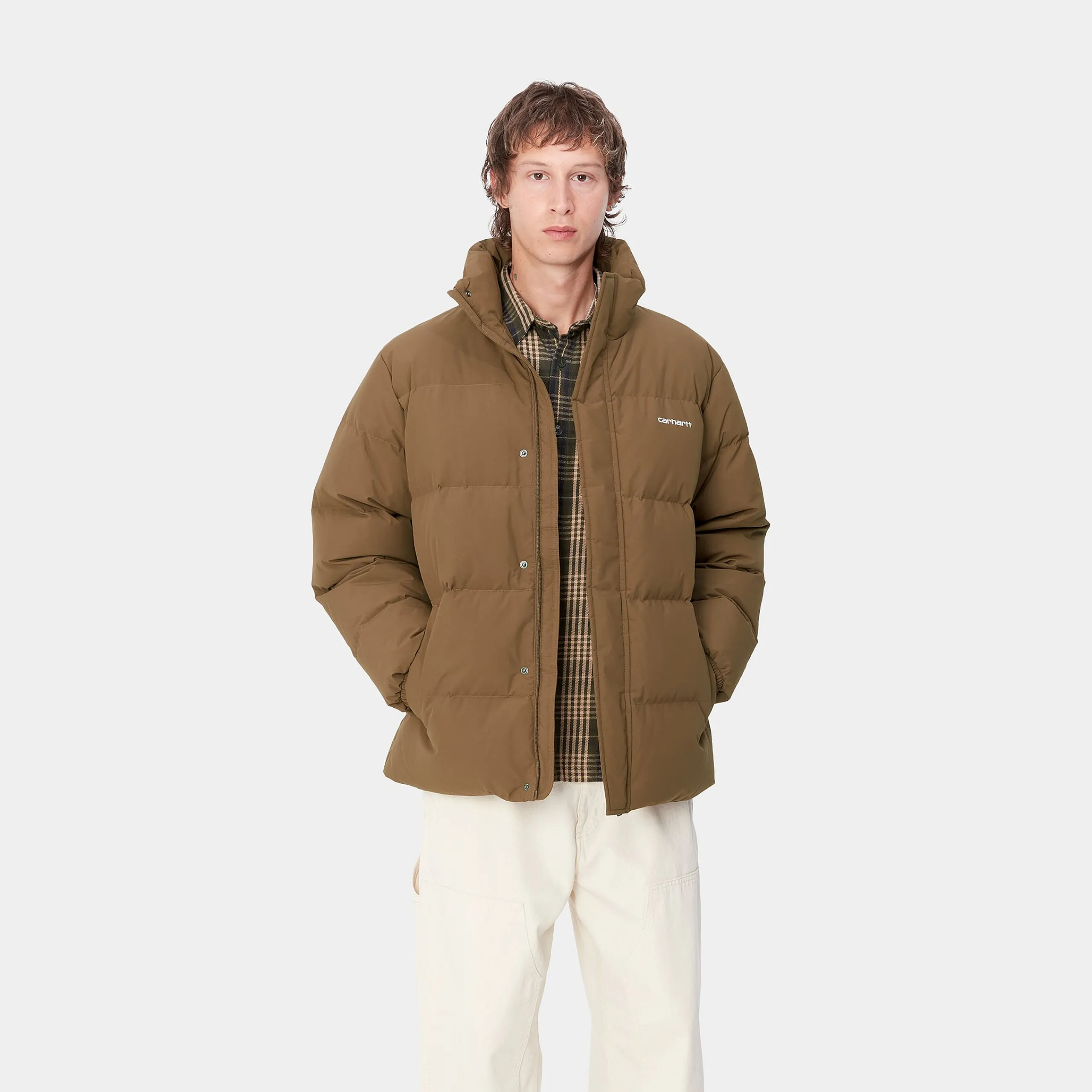 Jacken & Mäntel>Carhartt WIP Danville Jacket Chocolate / White