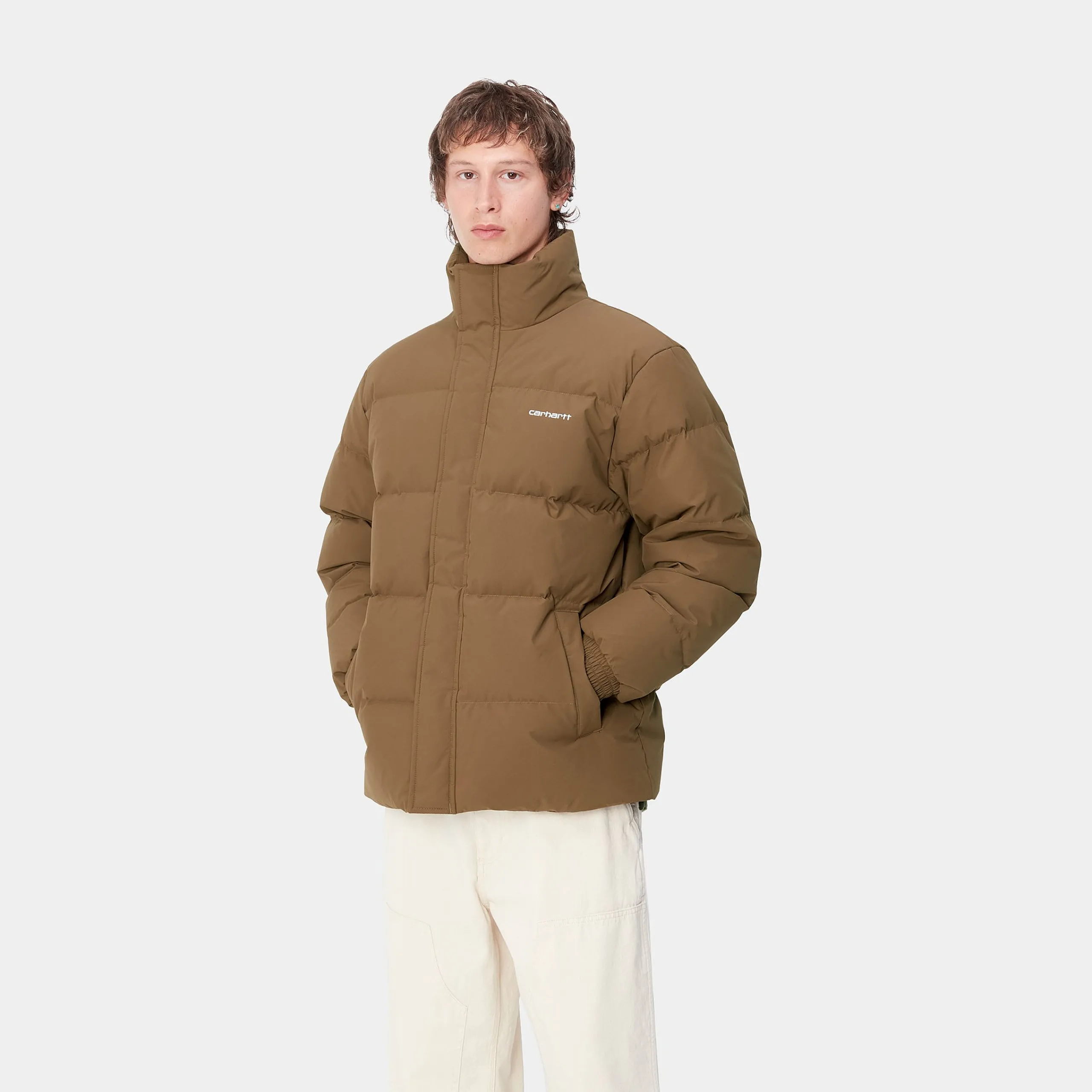 Jacken & Mäntel>Carhartt WIP Danville Jacket Chocolate / White