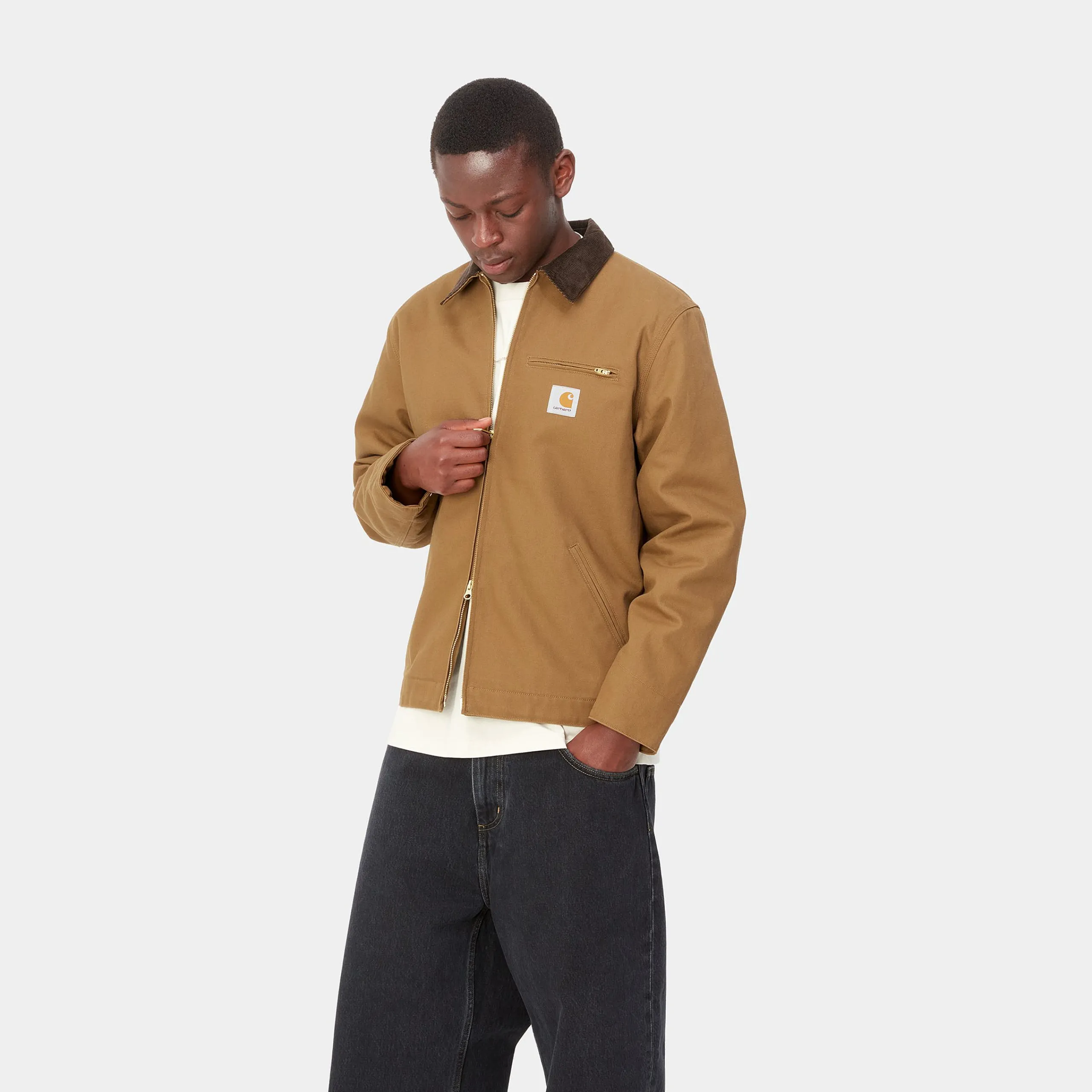Jacken & Mäntel>Carhartt WIP Detroit Jacket (Winter) Hamilton Brown / Tobacco