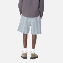 Shorts & Badehosen>Carhartt WIP Dodson Short Dodson Stripe, Misty Sky