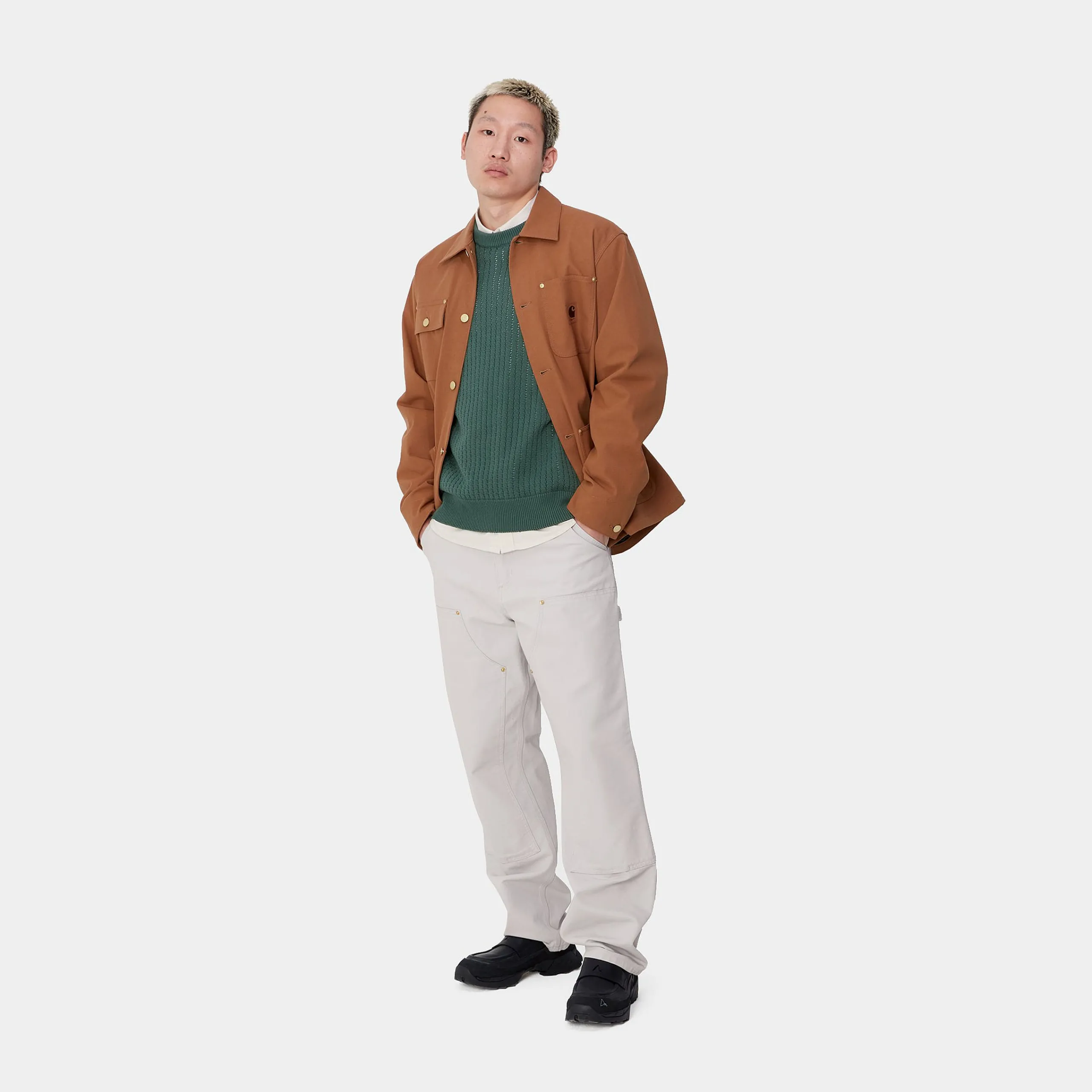 Hosen>Carhartt WIP Double Knee Pant Basalt