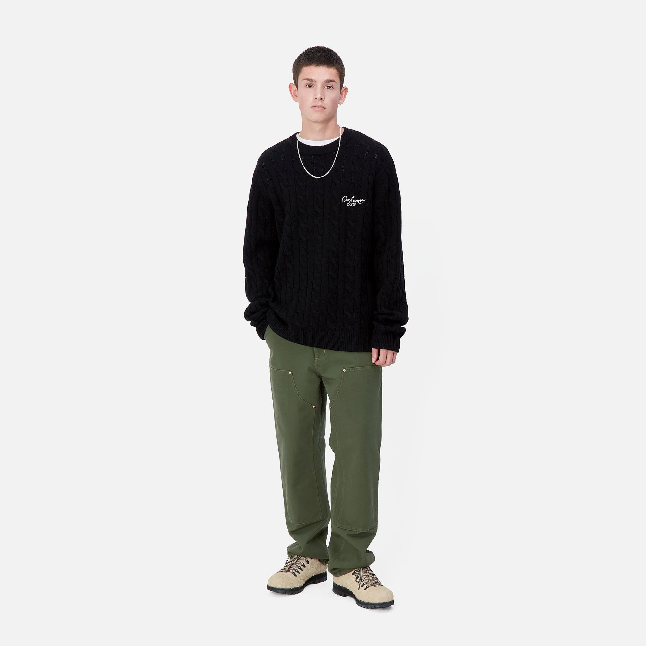 Hosen>Carhartt WIP Double Knee Pant Tarragon