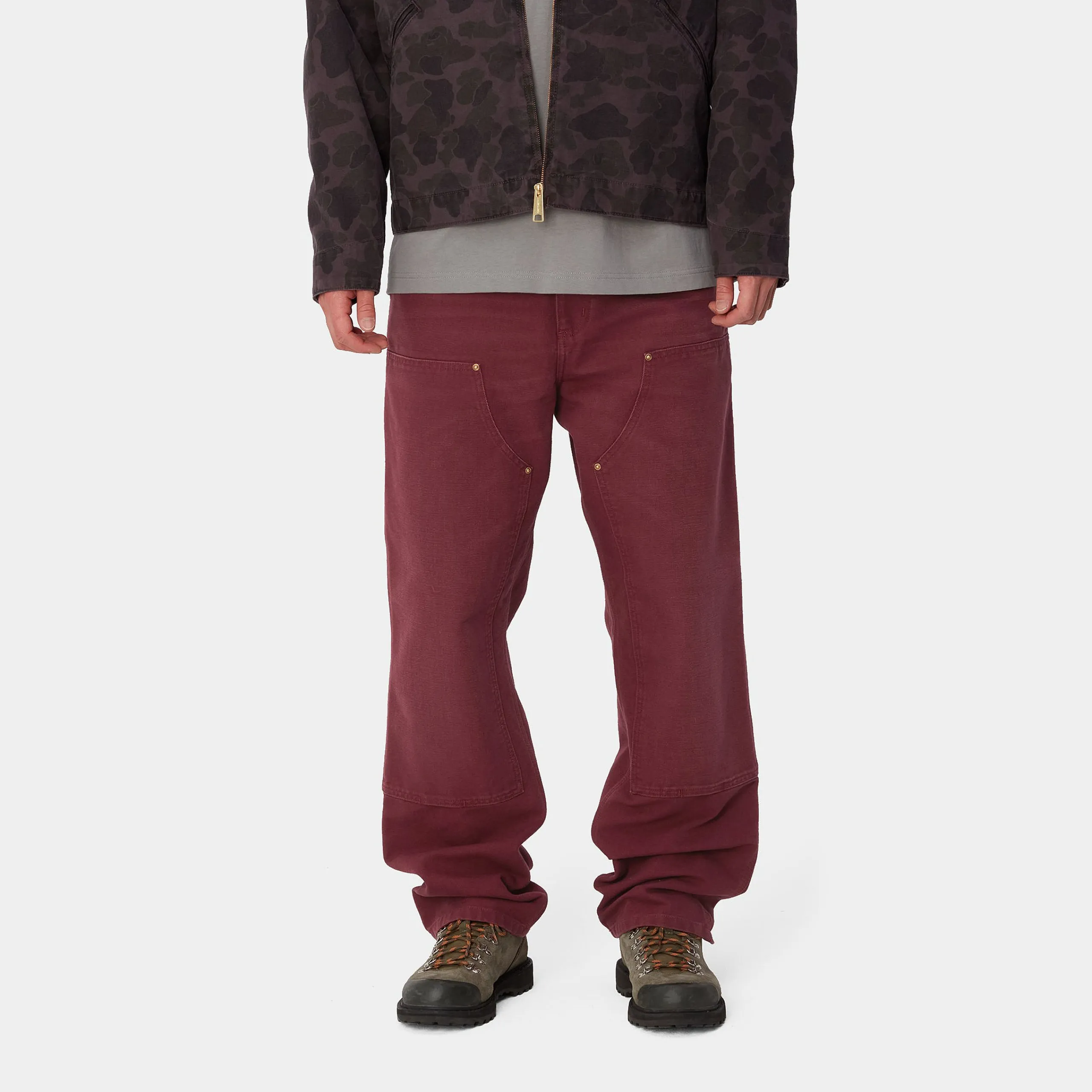 Hosen>Carhartt WIP Double Knee Pant Malbec