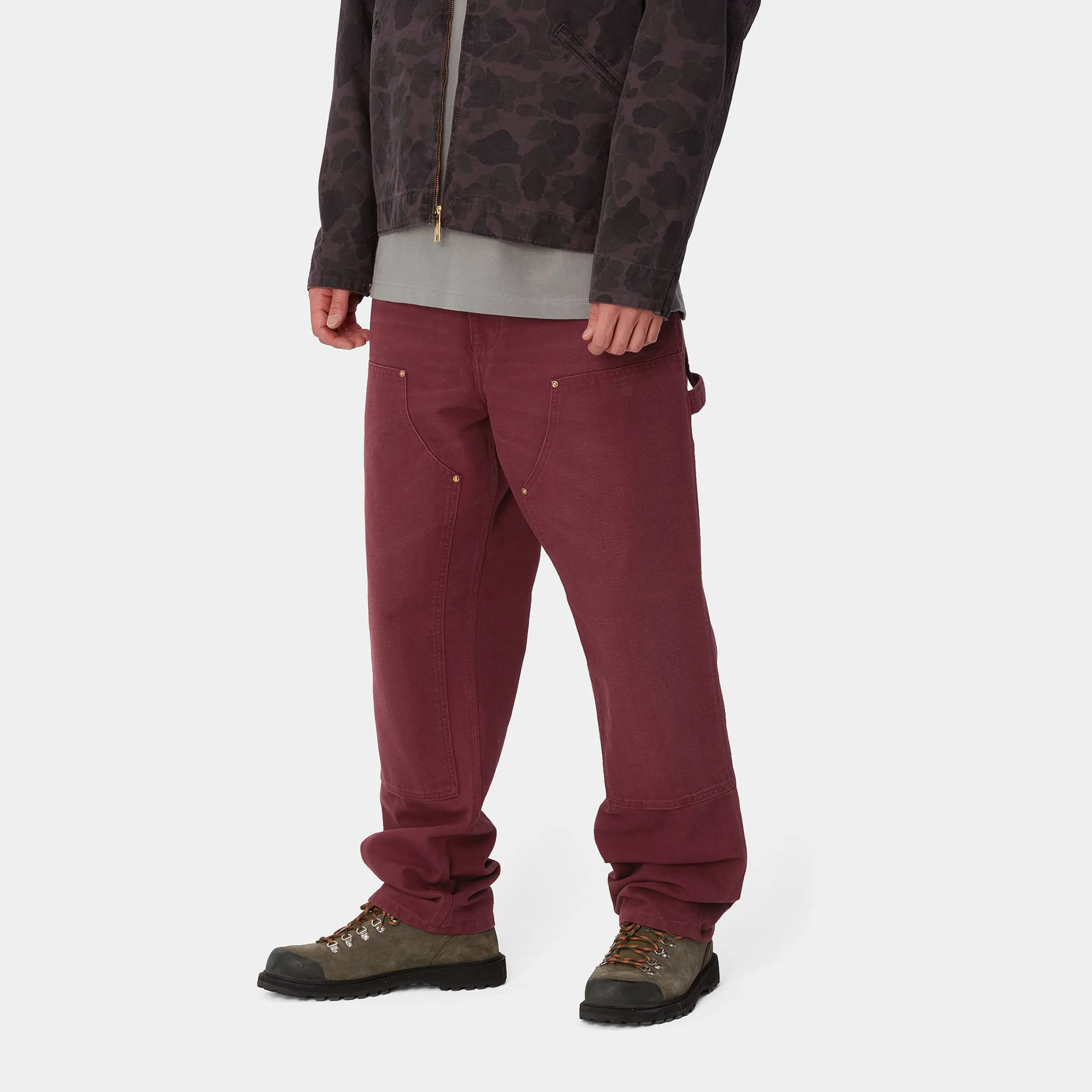 Hosen>Carhartt WIP Double Knee Pant Malbec