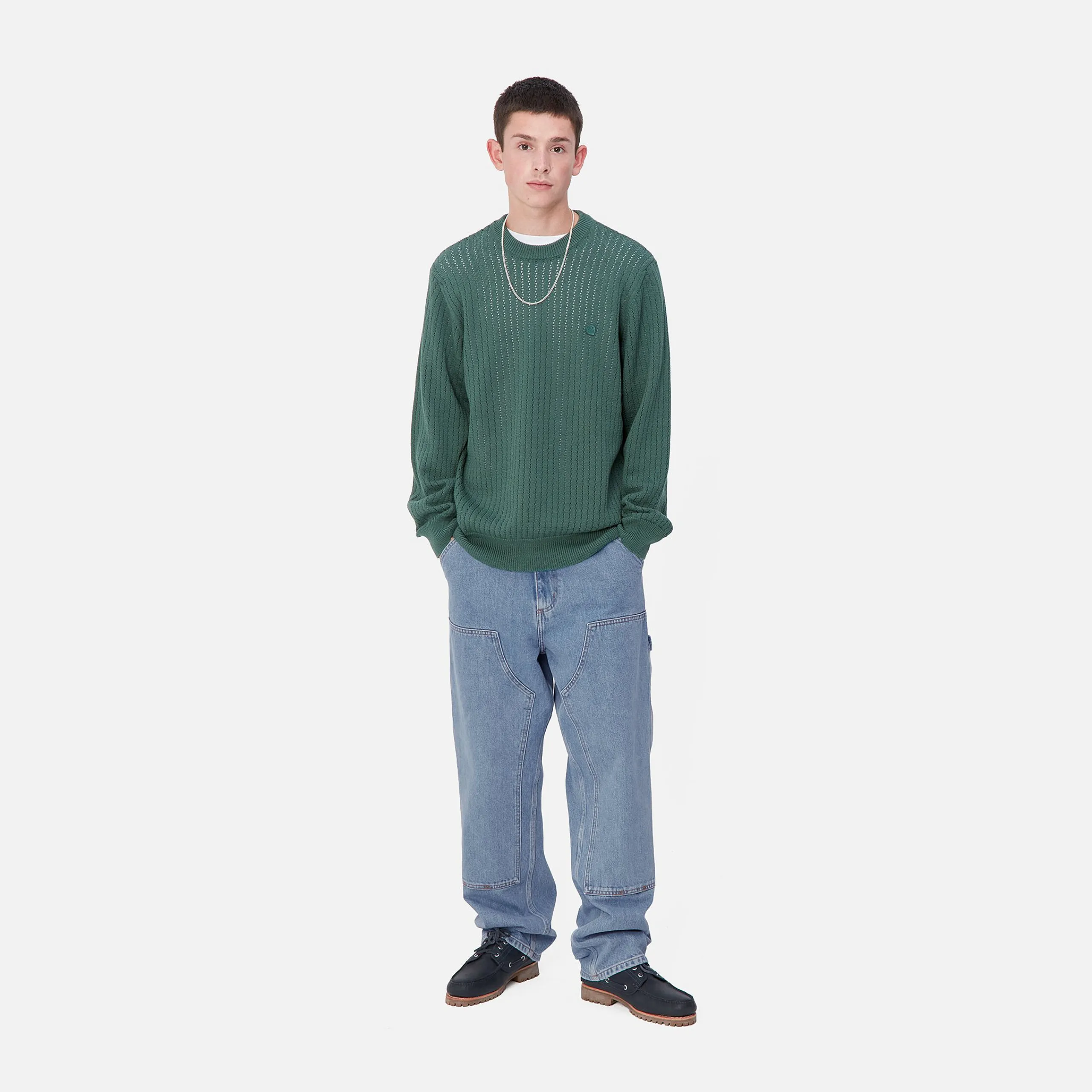 Denim|Hosen>Carhartt WIP Double Knee Pant Blue