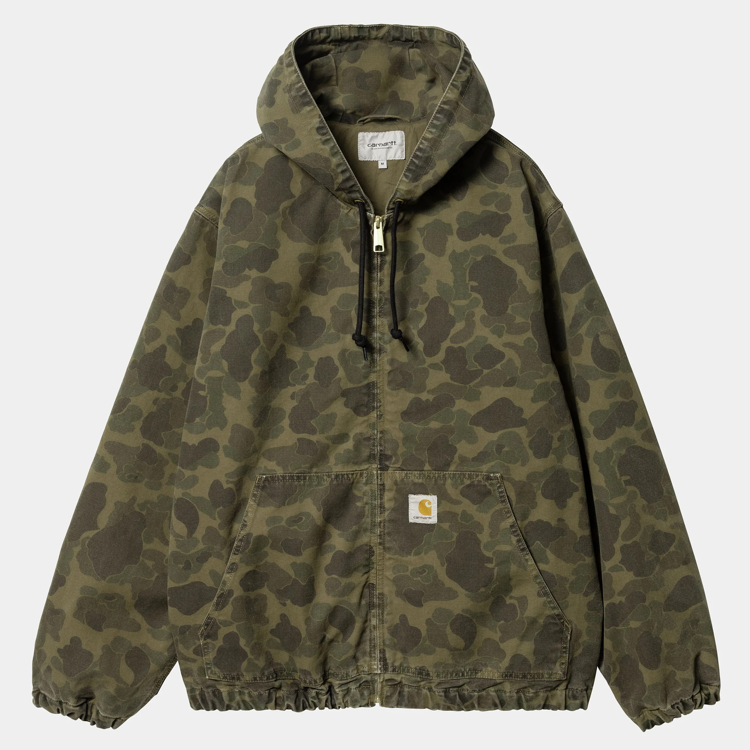 Jacken & Mäntel>Carhartt WIP Duck Active Jacket Camo Duck, Green / Office Green