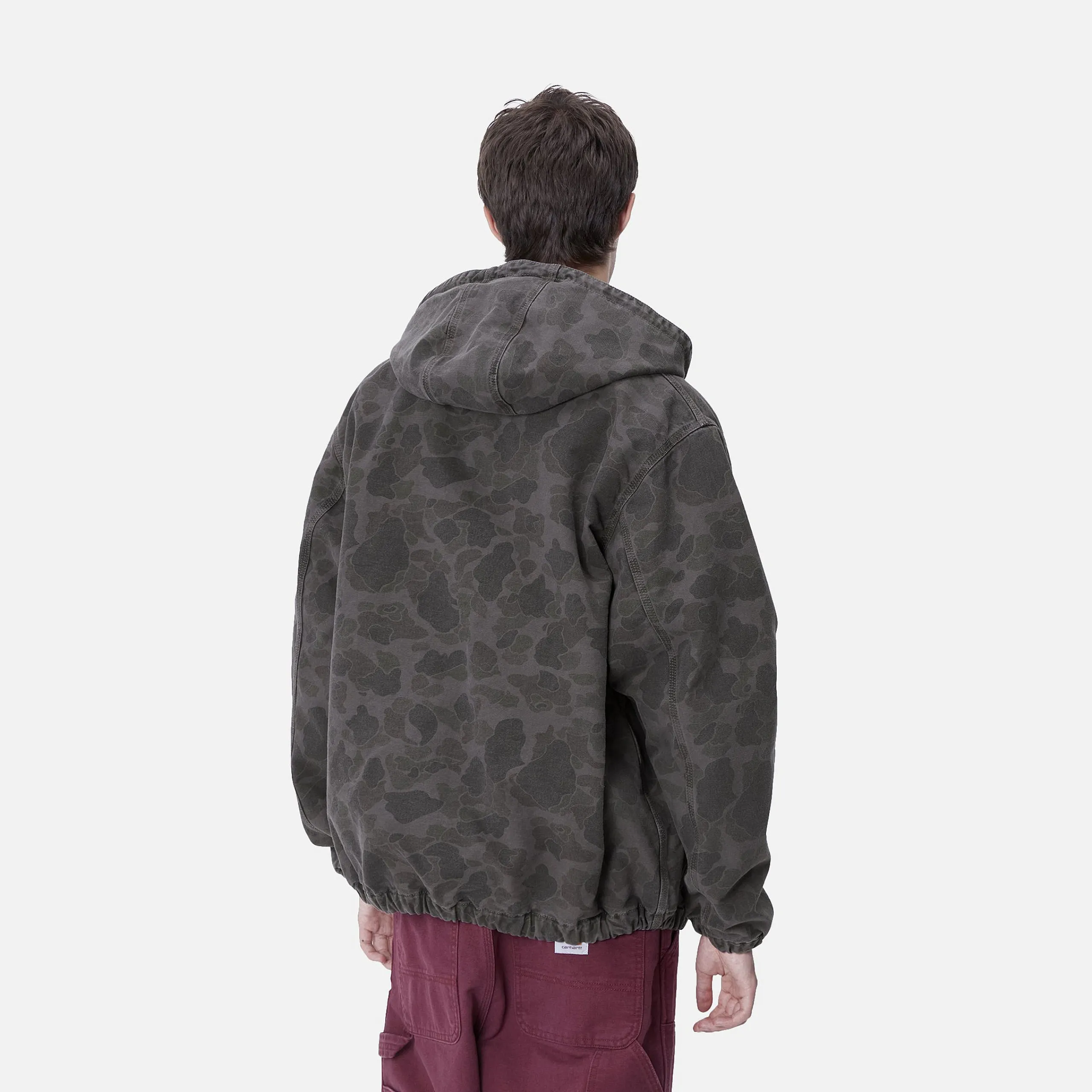 Jacken & Mäntel>Carhartt WIP Duck Active Jacket Camo Duck, Green / Graphite