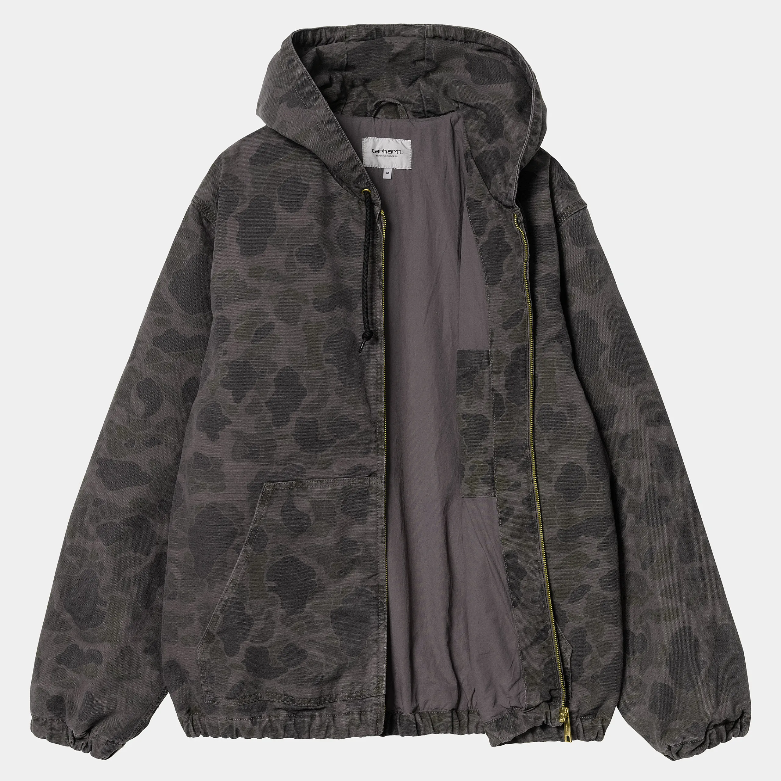 Jacken & Mäntel>Carhartt WIP Duck Active Jacket Camo Duck, Green / Graphite
