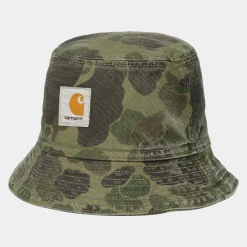 Accessoires|Accessoires>Carhartt WIP Duck Bucket Hat Camo Duck, Green / Office Green