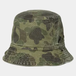 Accessoires|Accessoires>Carhartt WIP Duck Bucket Hat Camo Duck, Green / Office Green