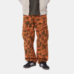 Hosen>Carhartt WIP Duck Cargo Pant Camo Duck Green / Turmeric