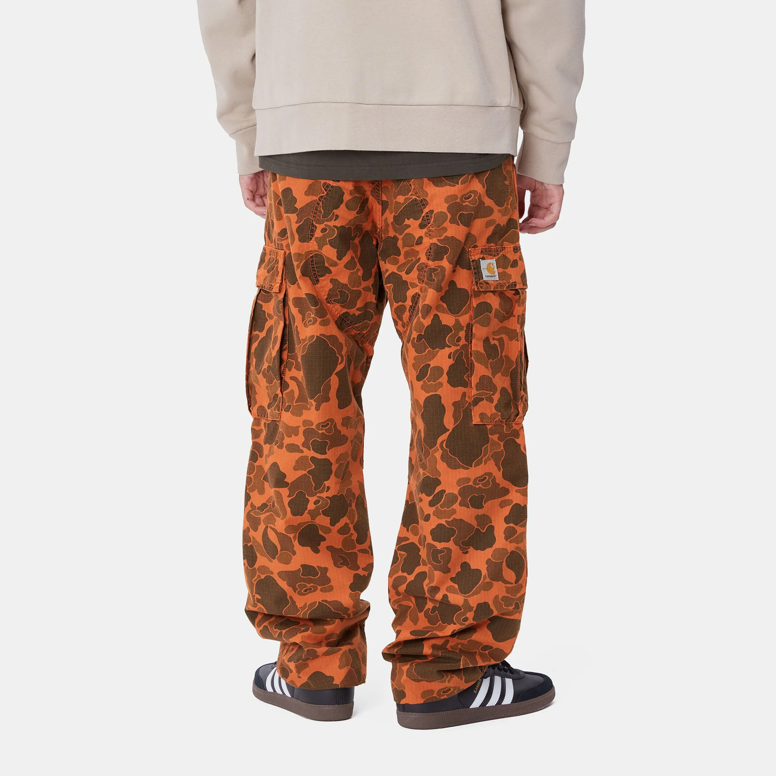 Hosen>Carhartt WIP Duck Cargo Pant Camo Duck Green / Turmeric