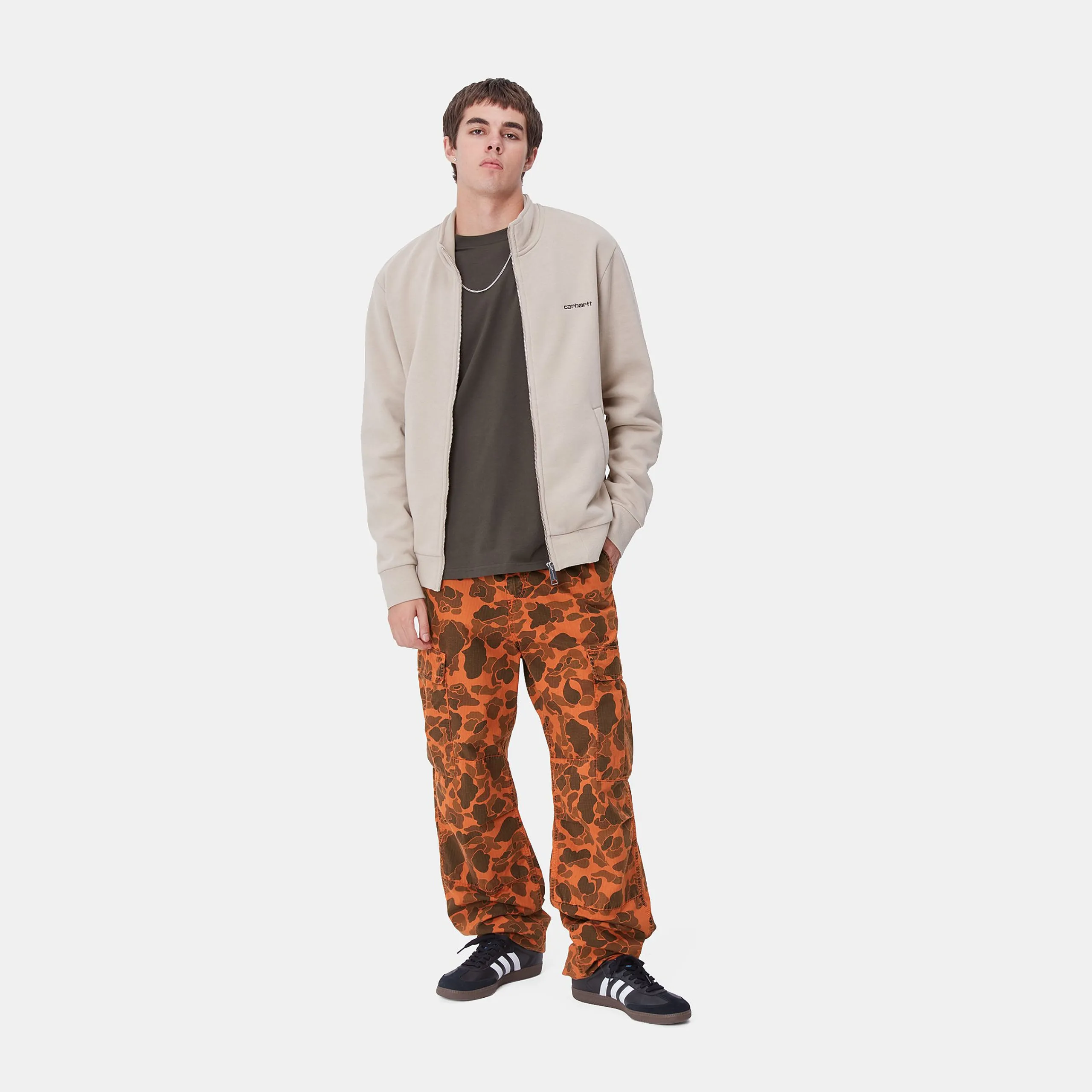 Hosen>Carhartt WIP Duck Cargo Pant Camo Duck Green / Turmeric