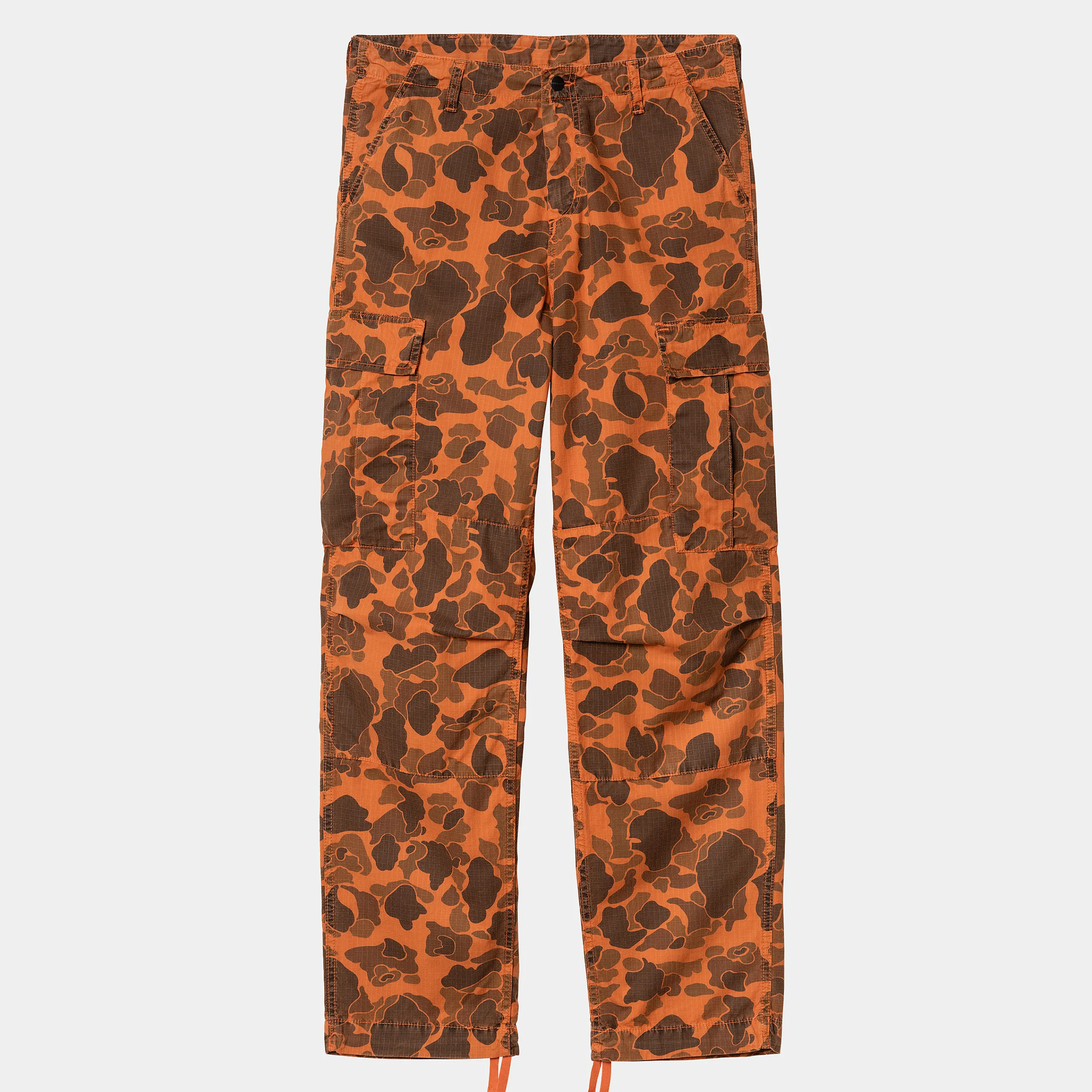 Hosen>Carhartt WIP Duck Cargo Pant Camo Duck Green / Turmeric