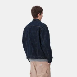 Denim|Jacken & Mäntel>Carhartt WIP Duck Helston Jacket Camo Duck, Blue