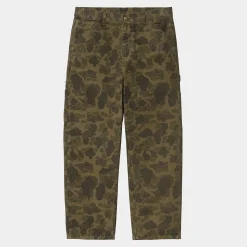 Hosen>Carhartt WIP Duck Single Knee Pant Camo Duck, Green / Office Green