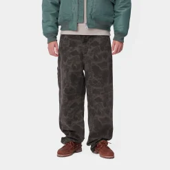 Hosen>Carhartt WIP Duck Single Knee Pant Camo Duck, Green / Graphite