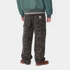 Hosen>Carhartt WIP Duck Single Knee Pant Camo Duck, Green / Graphite