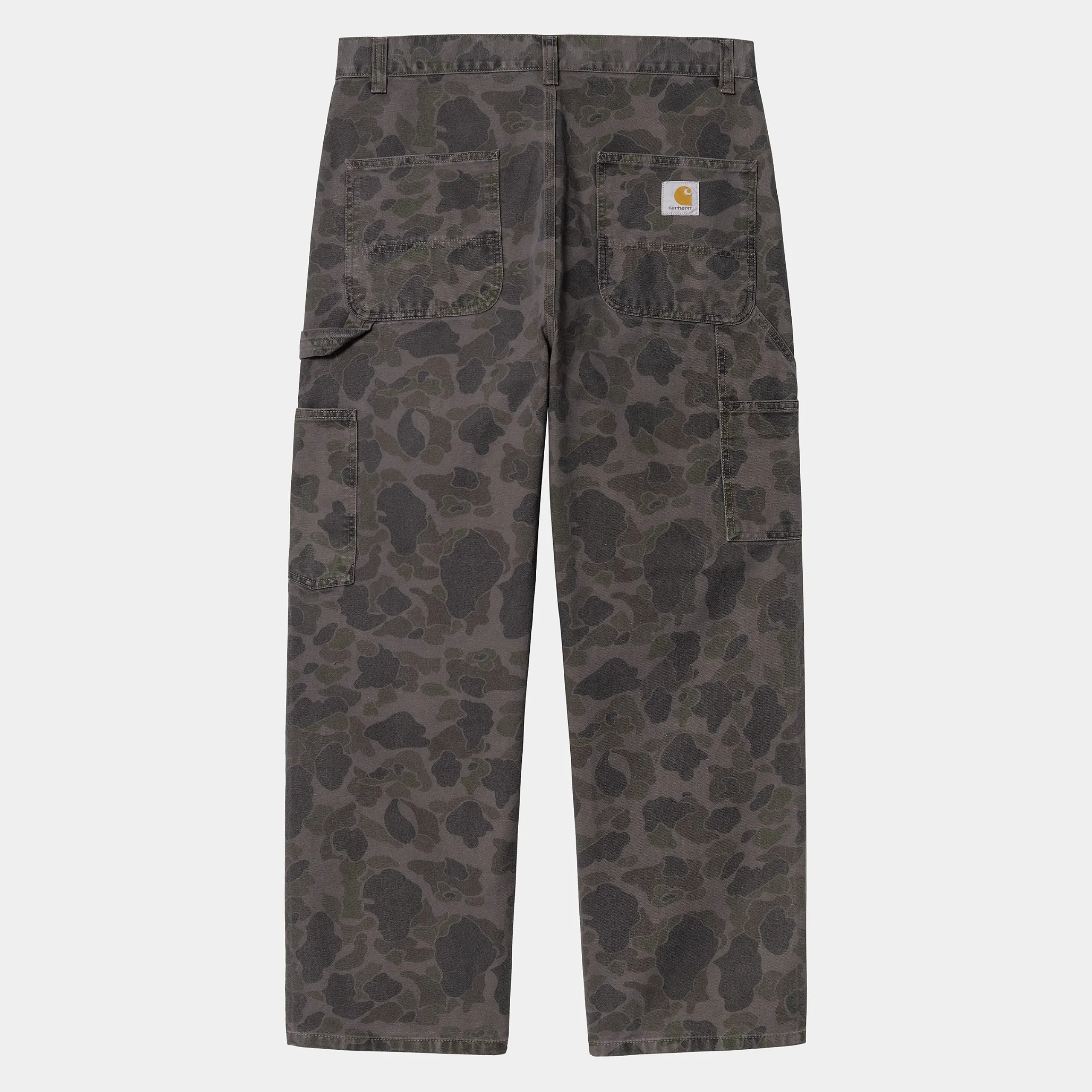 Hosen>Carhartt WIP Duck Single Knee Pant Camo Duck, Green / Graphite