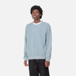 Sweats>Carhartt WIP Duster Script Sweat Misty Sky