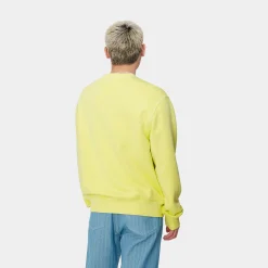Sweats>Carhartt WIP Duster Script Sweat Arctic Lime