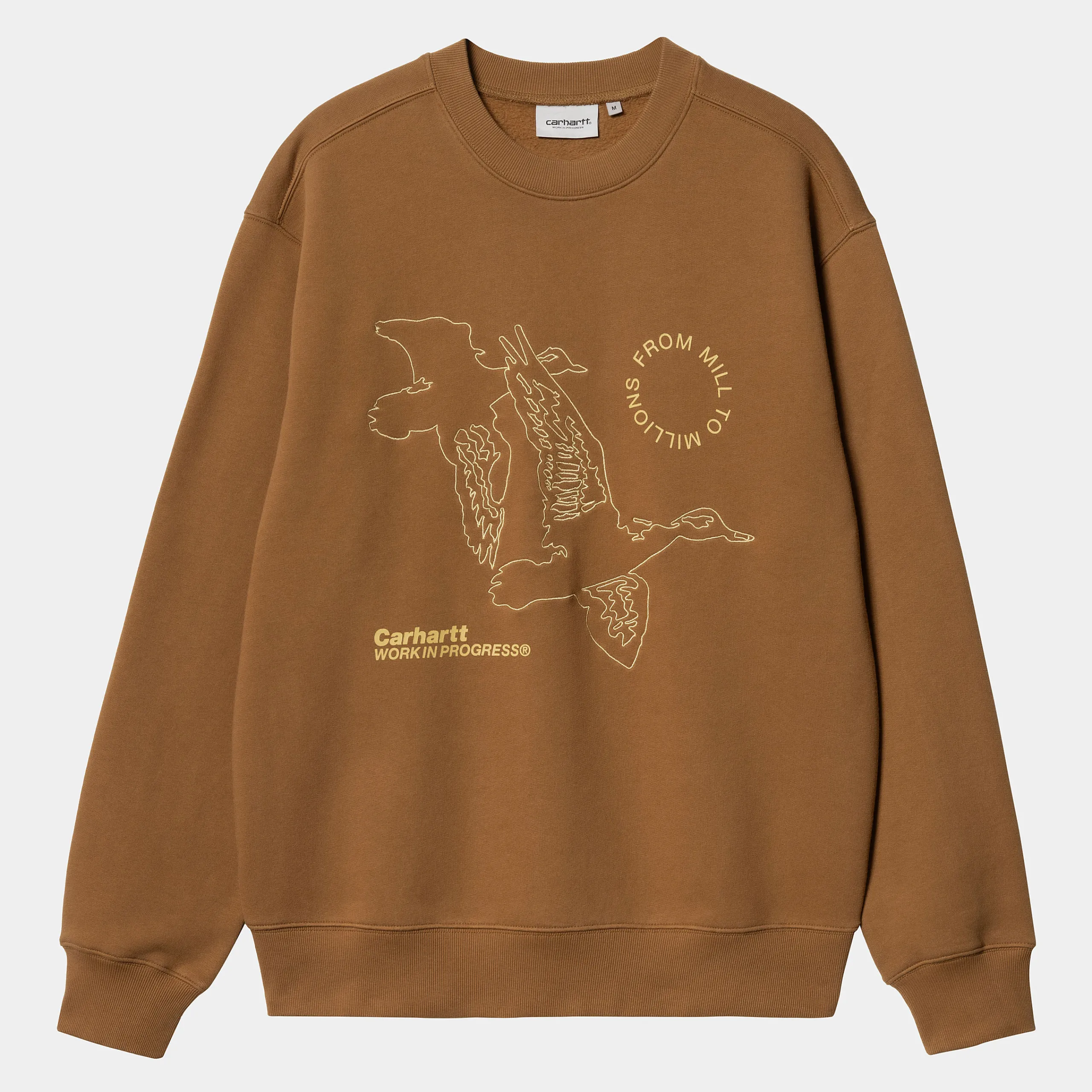 Sweats>Carhartt WIP Flying Ducks Sweat Hamilton Brown