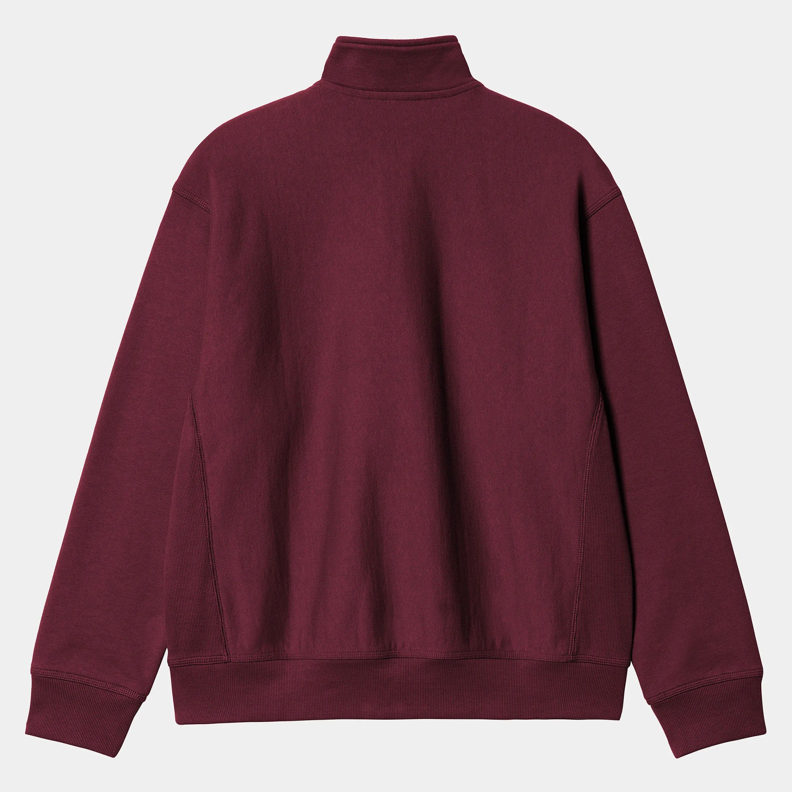 Sweats>Carhartt WIP Half Zip American Script Sweatshirt Malbec