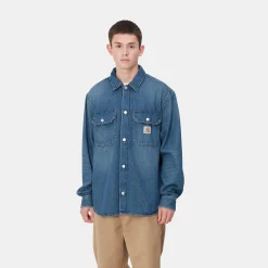 Jacken & Mäntel|Hemden>Carhartt WIP Harvey Shirt Jac Blue