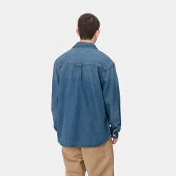 Jacken & Mäntel|Hemden>Carhartt WIP Harvey Shirt Jac Blue