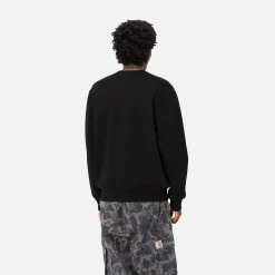 Sweats>Carhartt WIP Heart Train Pocket Sweat Black