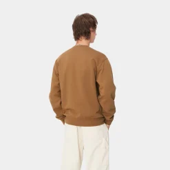 Sweats>Carhartt WIP Heart Train Pocket Sweat Hamilton Brown