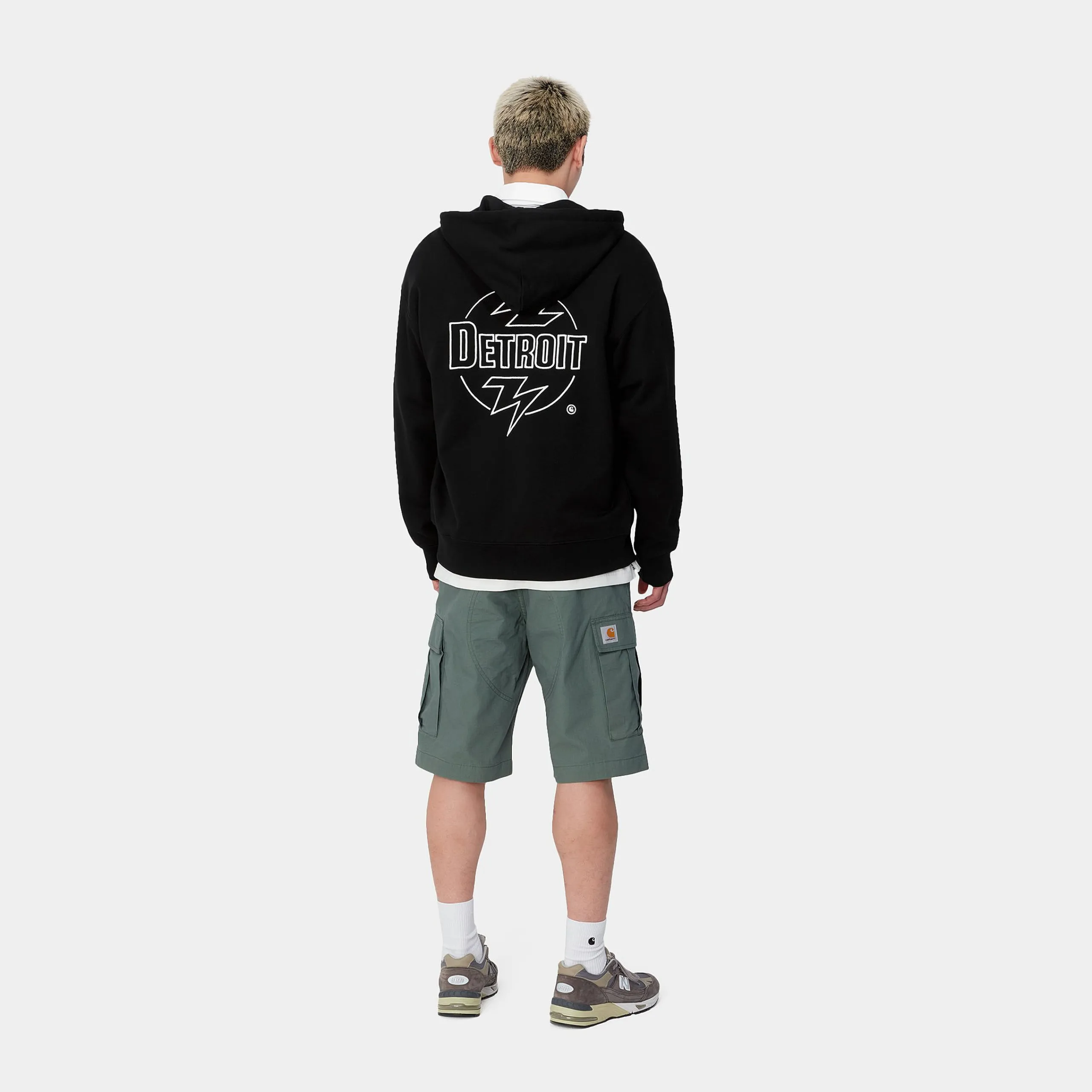 Sweats>Carhartt WIP Hooded Ablaze Jacket Black / Wax