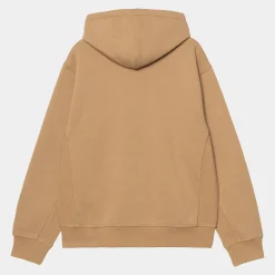 Sweats>Carhartt WIP Hooded American Script Jacket Peanut
