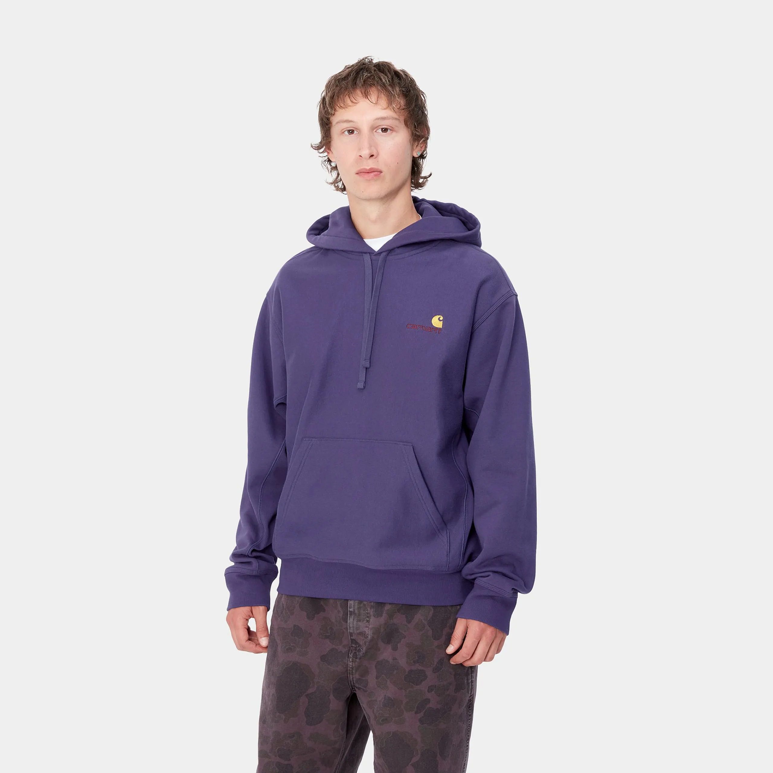 Sweats>Carhartt WIP Hooded American Script Sweatshirt Aura