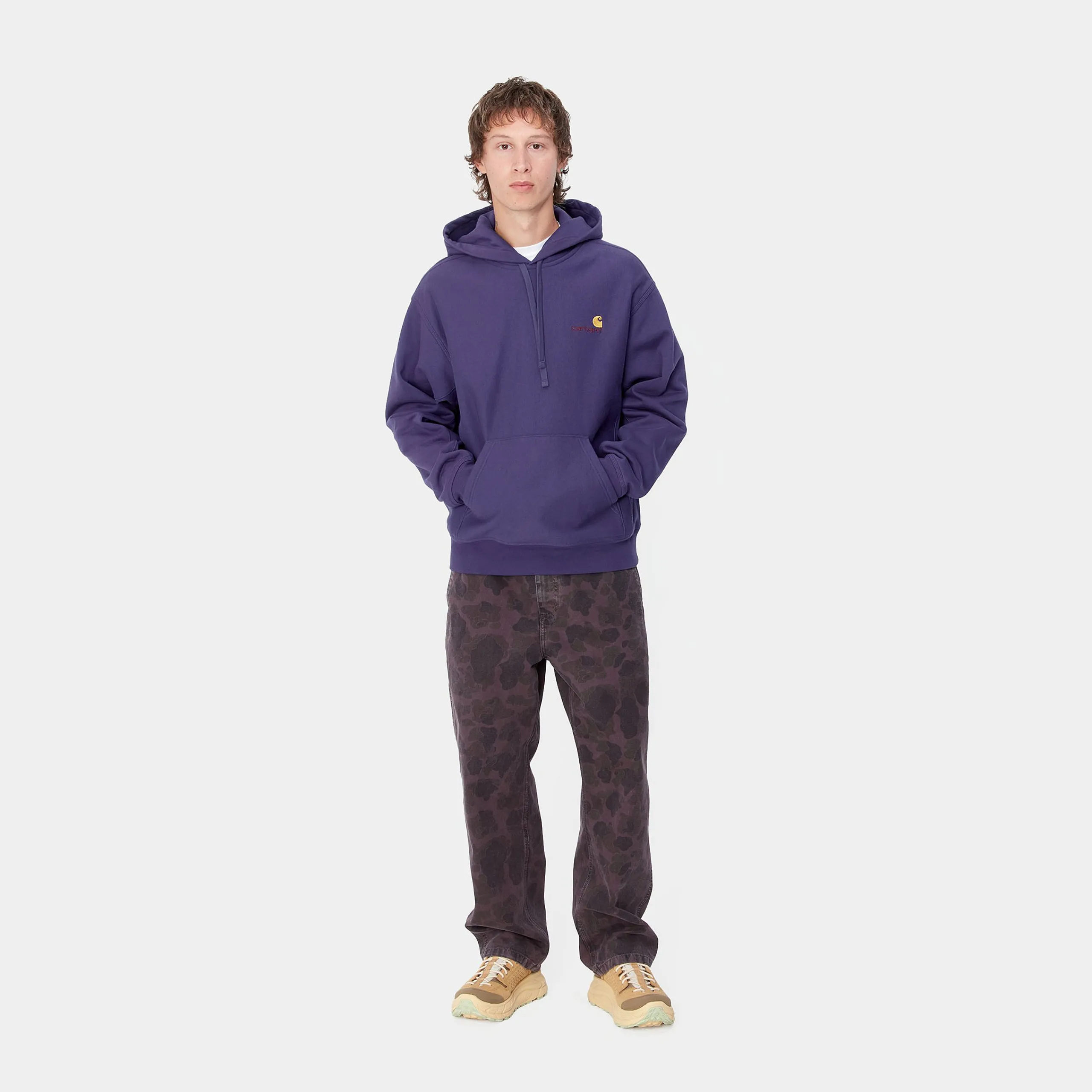 Sweats>Carhartt WIP Hooded American Script Sweatshirt Aura